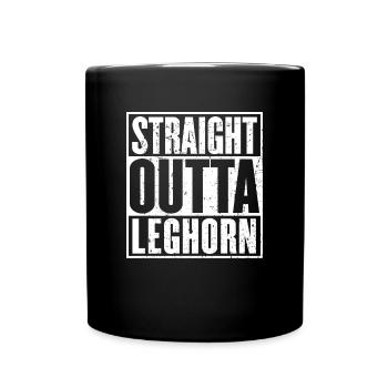 Straight Outta Leghorn Vintage - Mug uni - noir - Devant