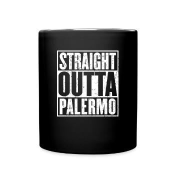 Straight Outta Palermo Vintage - Full Colour Mug - black - Front