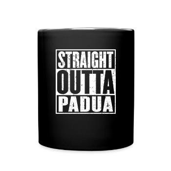 Gerade Outta Padua Vintage - Tasse einfarbig - Schwarz - Vorne