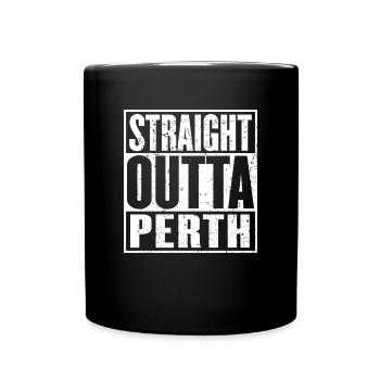 Straight Outta Perth Vintage - Mug uni - noir - Devant