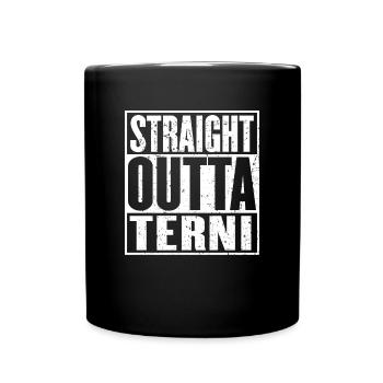 Straight Outta Terni Vintage - Full Colour Mug - black - Front