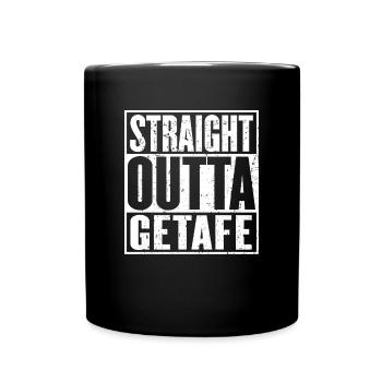 Straight Outta Getafe Vintage - Mug uni - noir - Devant