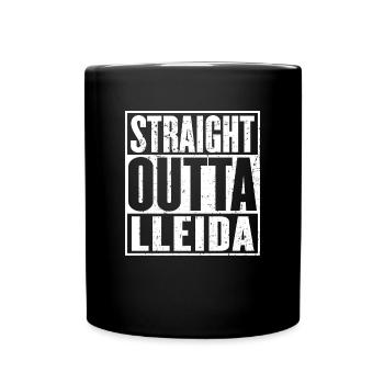 Straight Outta Lleida Vintage - Mug uni - noir - Devant