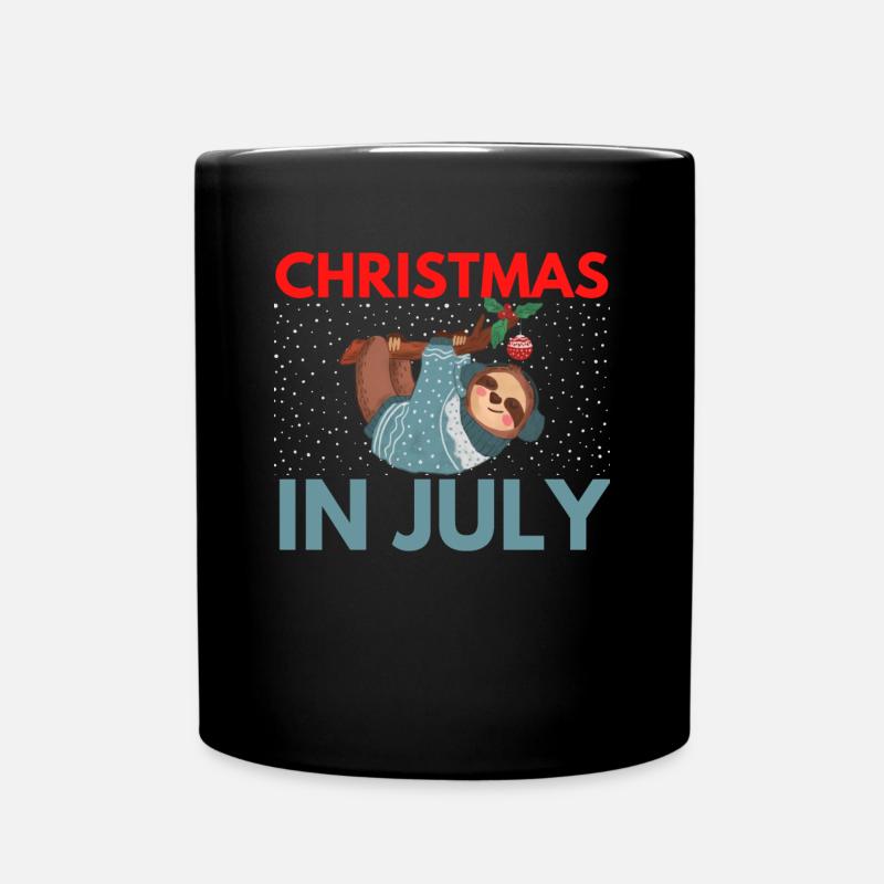 Noël en juillet Conception pour les chrétiens et - Mug uni - noir