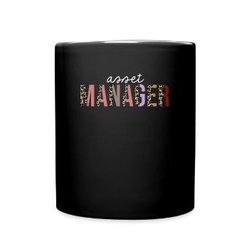Asset manager Leopard Print Funny Gift - Full Colour Mug - black - Front