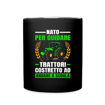Agricoltura Nato Per Guidare Trattori Trattore - Tasse einfarbig - Schwarz - Vorne