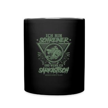 Schreiner Geschenkideen - Tasse einfarbig - Schwarz - Vorne
