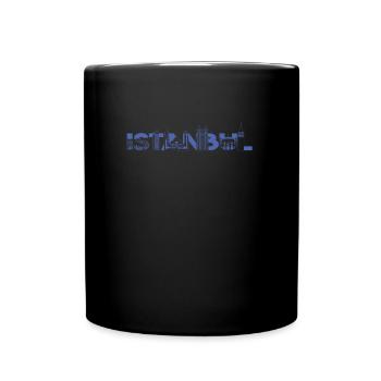 Istanbul Skyline Shirt - Tasse einfarbig - Schwarz - Vorne