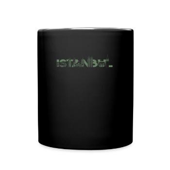 Istanbul Skyline Shirt - Tasse einfarbig - Schwarz - Vorne