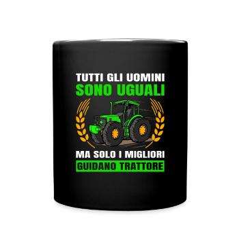 Solo I Migliori Guidano Trattore Trattore - Tasse einfarbig - Schwarz - Vorne