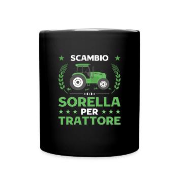 Agricoltura Scambio Sorella Per Trattore - Tasse einfarbig - Schwarz - Vorne