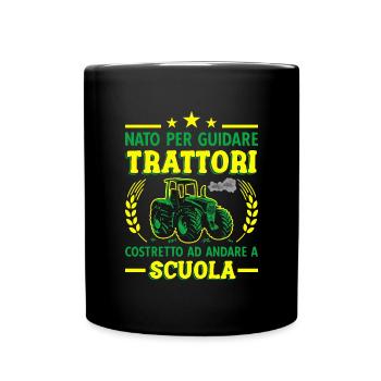 Agricoltura Nato Per Guidare Trattori Trattore - Tasse einfarbig - Schwarz - Vorne