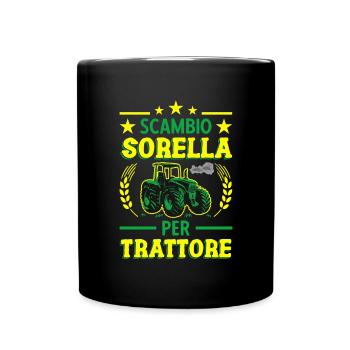 Agricoltura Scambio Sorella Per Trattore - Tasse einfarbig - Schwarz - Vorne