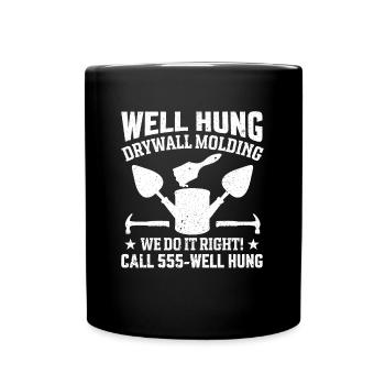 Well suspended drywall strips We make it - Full Colour Mug - black - Front