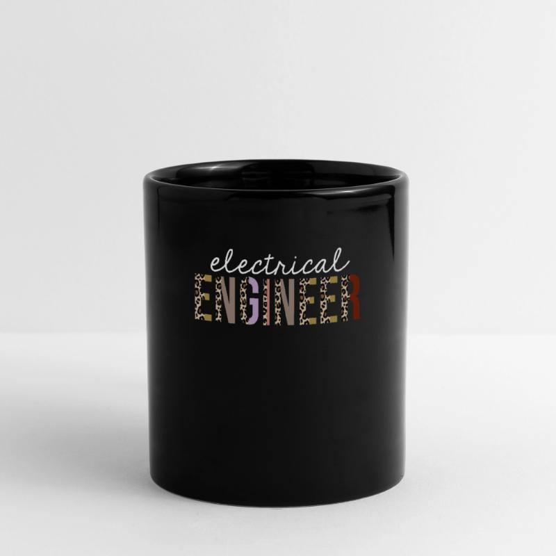 Electrical Engineer Leopard Print Funny Gift Full Colour Mug