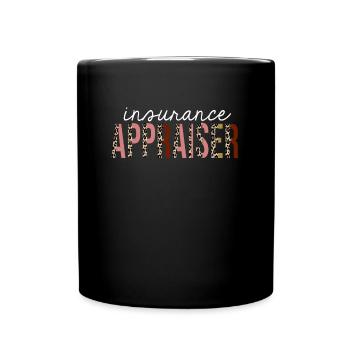 Insurance Appraiser Leopard Print Funny Gift - Full Colour Mug - black - Front