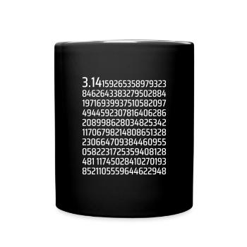 Math 3.1415 Pi - Full Colour Mug - black - Front