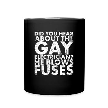 Haben Sie Von Dem Gay For Lineman And Gehört? - Tasse einfarbig - Schwarz - Vorne