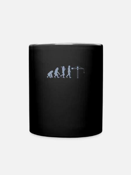 Évolution du grutier - Mug uni - noir