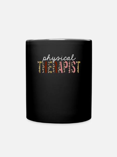 Physiothérapeute Leopard Print Drôle Cadeau - Mug uni - noir