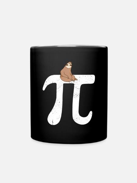 Math Sloth Pi - Tasse einfarbig - Schwarz