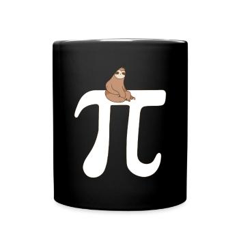 Math Paresseux Pi - Mug uni - noir - Devant