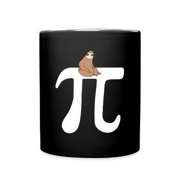 Math Paresseux Pi - Mug uni - noir - Devant