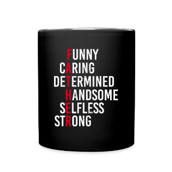 Drôle de soins résolument beau - Mug uni - noir - Devant