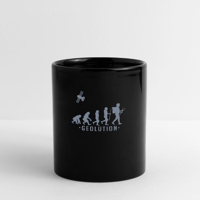 Geocaching evolution Shirt Geolution Tasse einfarbig
