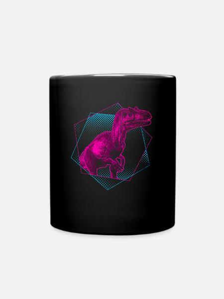 Allosaurus Dinosaurier - Tasse einfarbig - Schwarz