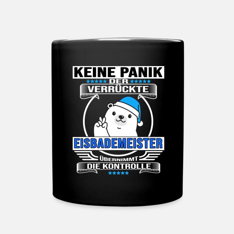 eisbader winterbader eisbademeister - Tasse einfarbig - Schwarz
