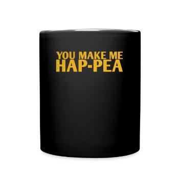 Ils me font Hap-pea-marriage-design pour la mariée - Mug uni - noir - Devant