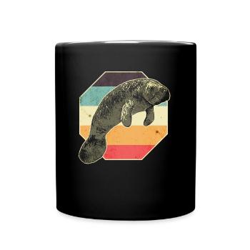 Manatee Manatee - Full Colour Mug - black - Front