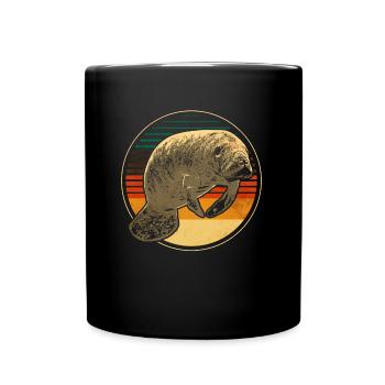 Seekuh - Tasse einfarbig - Schwarz - Vorne