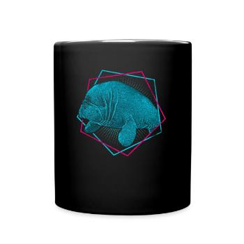 Manatee - Manatee - Full Colour Mug - black - Front