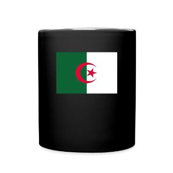 Official Algeria Flag Algerian Country Pride - Full Colour Mug - black - Front