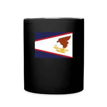 Official American Samoa Flag American Country - Full Colour Mug - black - Front