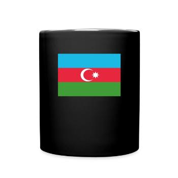 Drapeau officiel de l’Azerbaïdjan Fierté du pays azerbaïdjanais - Mug uni - noir - Devant