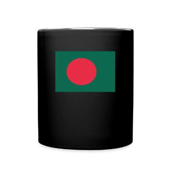 Offizielle Bangladesch-Flagge Bangladeshi Country Pride - Tasse einfarbig - Schwarz - Vorne