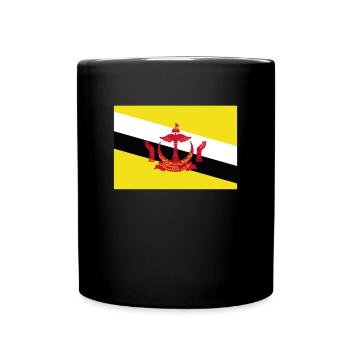 Offizielle Brunei Flagge Bruneian Country Pride - Tasse einfarbig - Schwarz - Vorne