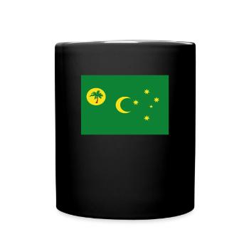 Official Cocos Flag Keeling Islands Country Pride - Full Colour Mug - black - Front