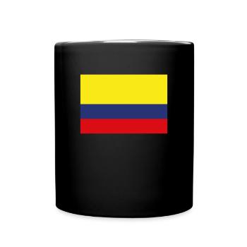 Official Colombia Flag Colombian Country Pride - Full Colour Mug - black - Front