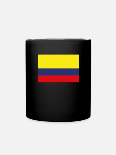Drapeau officiel de la Colombie Fierté du pays colombien - Mug uni - noir