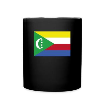 Official Comoros Flag Comoro Country Pride - Full Colour Mug - black - Front
