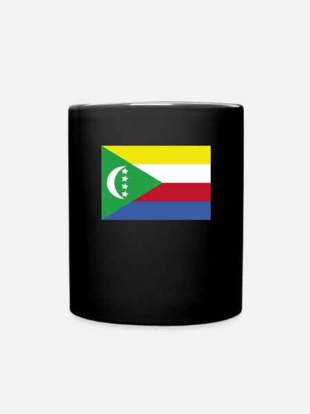 Drapeau officiel des Comores Fierté du pays des Comores - Mug uni - noir
