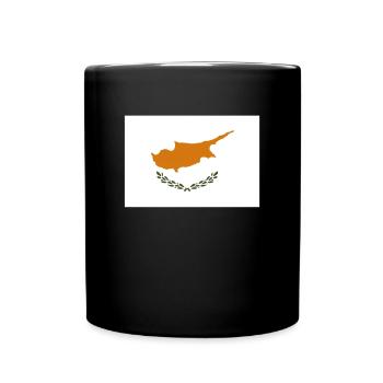 Drapeau officiel de Chypre Chypriotes Grec Turc - Mug uni - noir - Devant