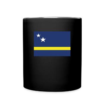 Official Curacao Flag Curaçao Country Pride - Full Colour Mug - black - Front