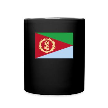 Offizielle Eritrea Flagge Eritrean Country Pride - Tasse einfarbig - Schwarz - Vorne