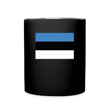 Drapeau officiel de l’Estonie Fierté du pays estonien - Mug uni - noir - Devant
