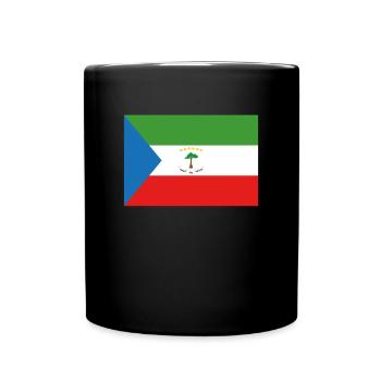 Drapeau équatorial officiel Guinée Guinéen - Mug uni - noir - Devant